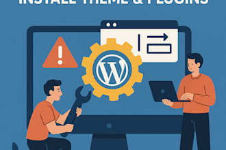fix wordpress errors, migrate your website, install themes and plugins