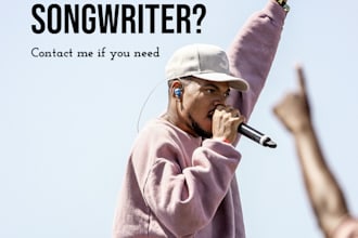 write and trap, rnb, reggaeton, rap song in spanish for you