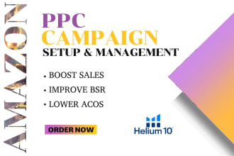 setup and optimize your amazon PPC campaigns , amazon ppc ads campaign