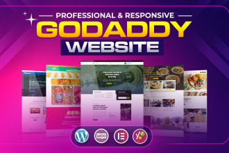 develop professional and responsive godaddy website design