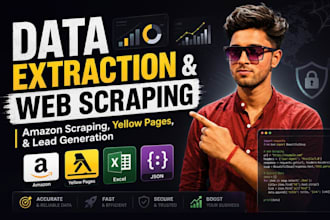 do data extraction, web scraper, yellow pages scraping, amazon scraping