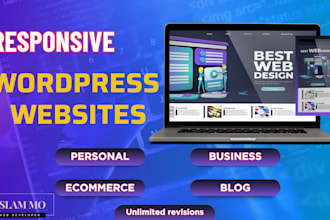 build or redesign responsive business or personal wordpress website