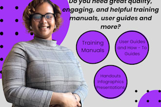 create unique and helpful training manuals and user guides