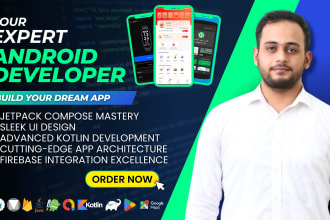 develop pro android app using kotlin and jetpack compose