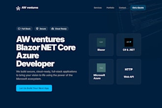 your blazor and net core engineer for azure