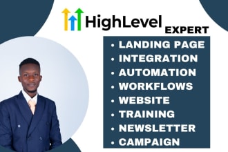 be your gohighlevel expert for gohighlevel website and gohighlevel automation