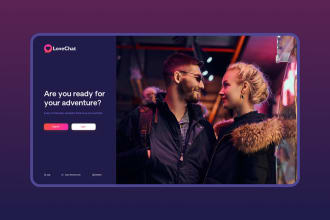 develop an online dating website, social chat and tinder website