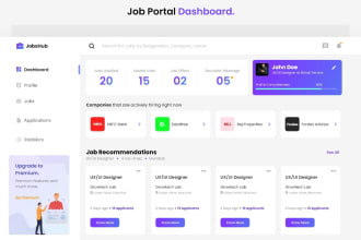 develop php web admin dashboard, portal or panel