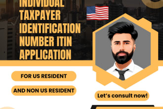 apply for individual taxpayer identification number itin application