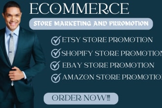 shopify promotion, ebay store ads, amazon, etys, dropshipping, ecommerce, SEO