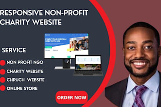 create a non profit ngo charity website church website design