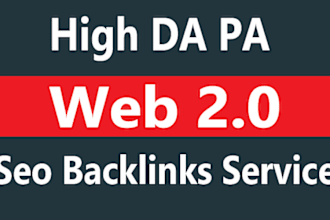 create high da pa web 2 0 backlinks