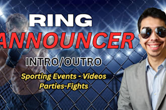 record a ring announcer voice over
