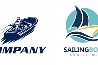 design a boat logo