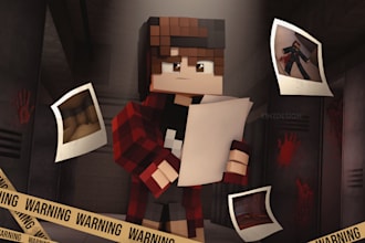 make a beautiful minecraft thumbnail