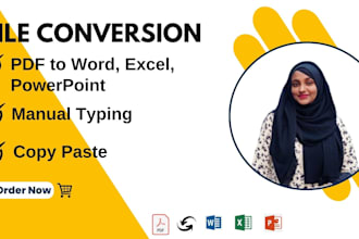 do file conversion, pdf to ms office