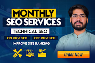 do complete monthly seo service with high quality backlinks