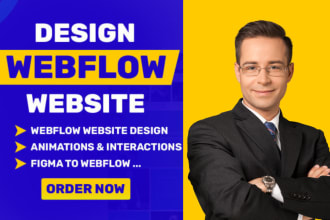 convert figma to webflow, develop professional webflow website