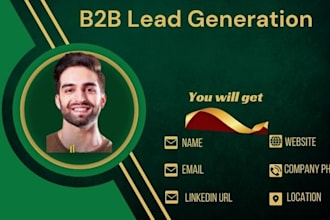 do b2b lead generation by linkedin sales navigator, prospect email list build