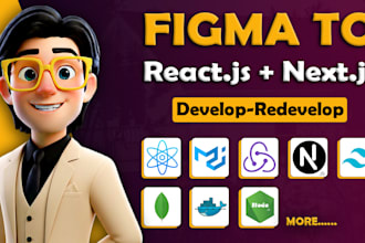 convert pixel perfect figma to react js,figma to next js, figma to html