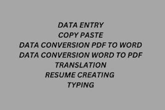 do copy paste translation data convert from PDF to word word to PDF