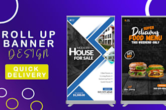 create attractive billboards digital e banners roll up banners