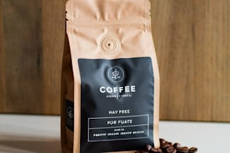 do coffee packaging, coffee bag, label design
