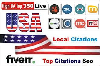 do top 350 live USA local citations and directory submission for local SEO