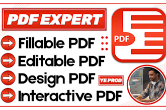 create fillable pdf form or design an adobe PDF interactive forms