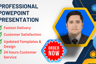 help in powerpoint presentation, design, slides and templates with in 24 hours