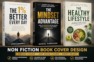design nonfiction book cover, ebook cover and KDP book cover