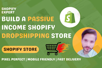 create a shopify dropshipping store with products