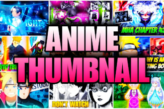 design high quality anime thumbnail