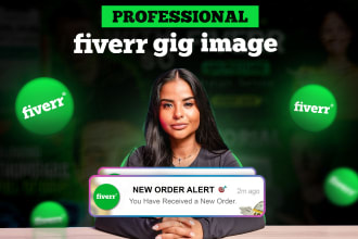 help you get clients with 3 customized fiverr gig images