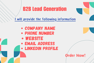 find company name, phone number, website, email address, linkedin profile