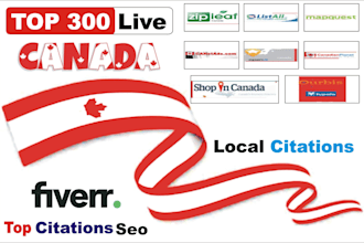 do top 300 canada local citations and directory submissions for local SEO