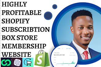 design subscription website subscription box shopify store membership website