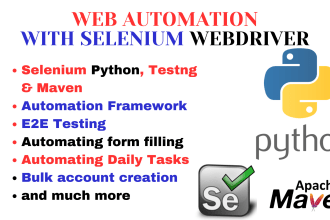 teach you web automation using python selenium