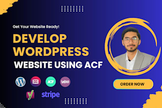 develop custom wordpress website using acf