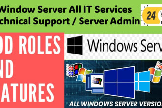 install, repair, and configure window servers 2008 to 2022, rdp, remote desktop