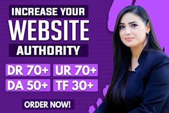 increase domain rating dr, moz authority majestic tf and url rating