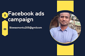 do social media marketing and facebook ads campaign for your any  businesses