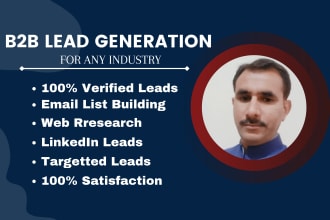 do b2b lead generation, website data scraping for any industry