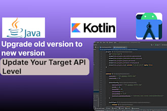 update android sdk to API level 33 or 34 or 35