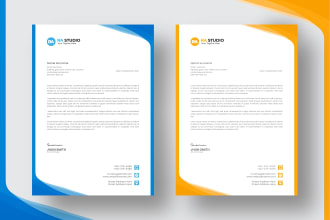 design professional letterhead in editable word format and for you