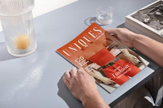 design professional newsletter, booklet, magazine layout, flyer