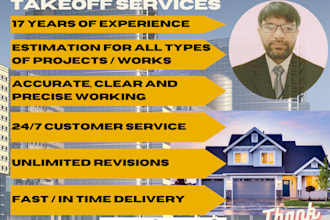 do material takeoff and cost estimation speciality on US based lumber houses