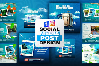 create social media post design or instagram post design