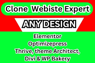 copy, redesign, clone, or duplicate any website