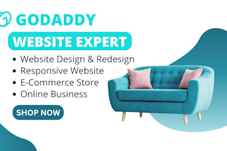 design or redesign godaddy website for your business